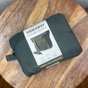 FITKICKS l Hideaway Packable Zipper Hiking Camping Outdoor Sport Travel Duffle